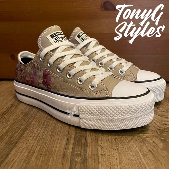 💐NEW💐 CUSTOM CONVERSE CHUCK TAYLOR PLATFORM LOW - Picture 7 of 16